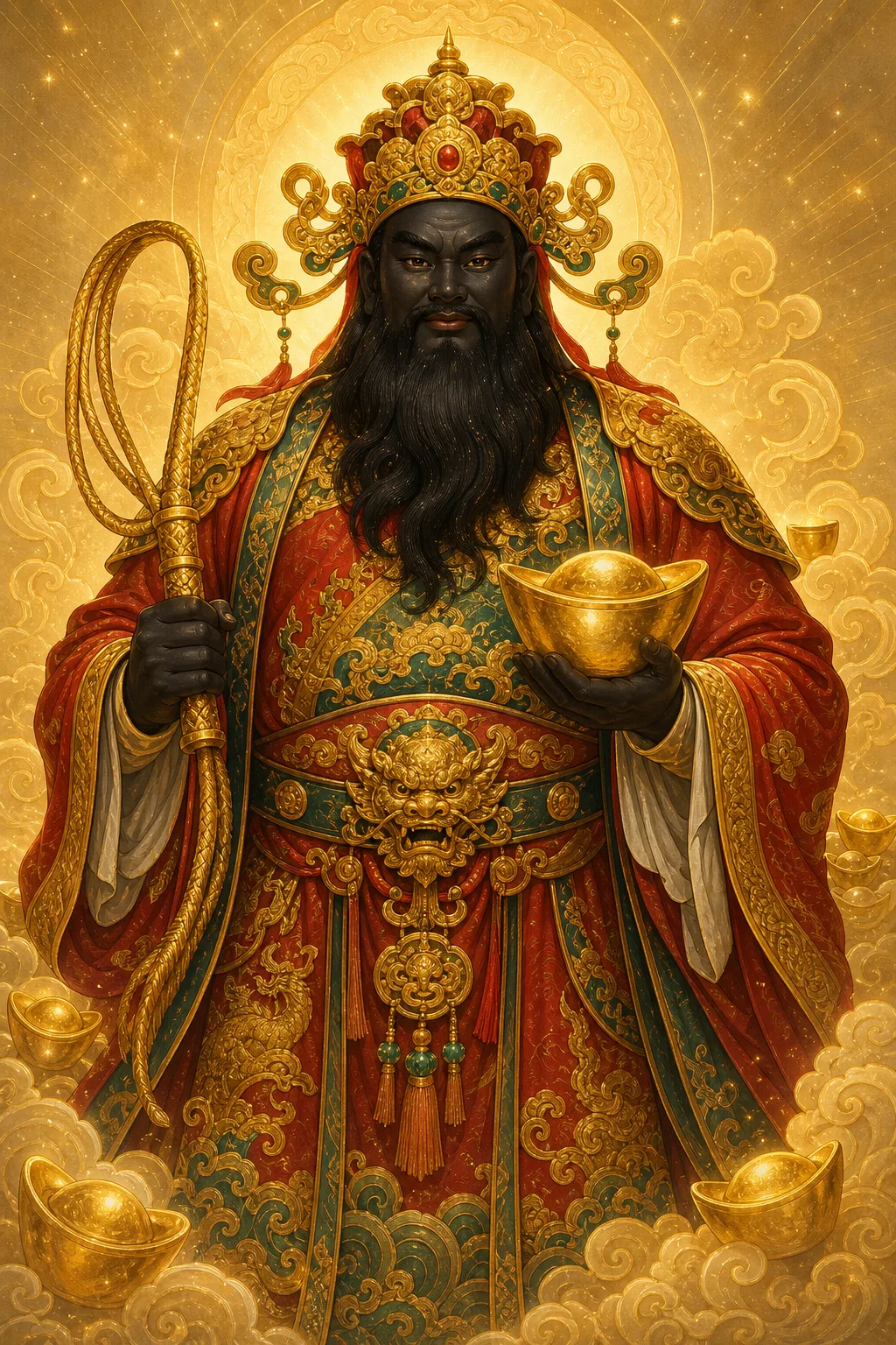 Caishen, a guardian associated with prosperity and livelihood
